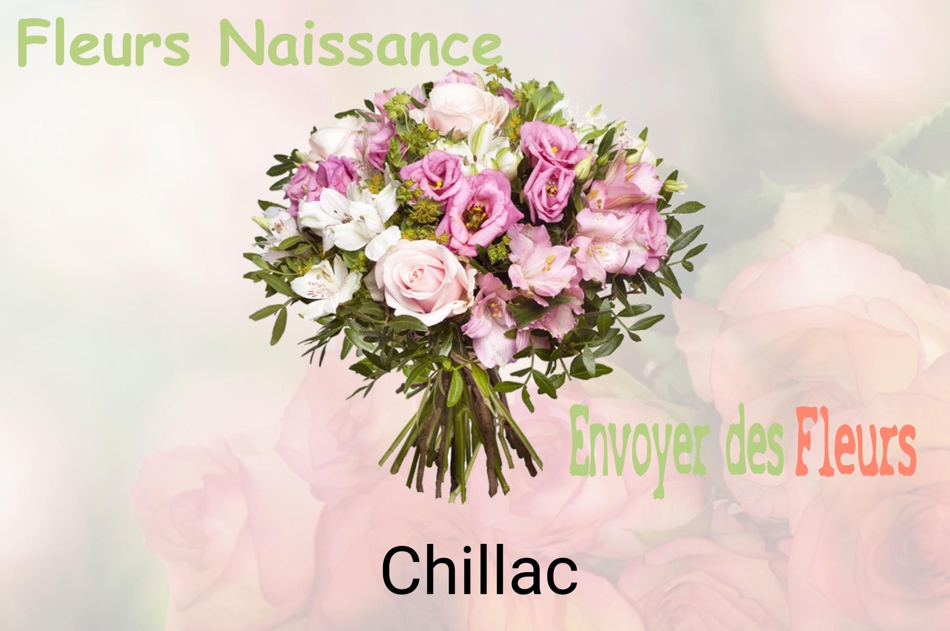 Bouquet de fleurs de naissance livré à Chillac